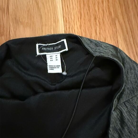 Another Story Women's Gray Lace Trim Midi Slip Dress Size M - Picture 4 of 4